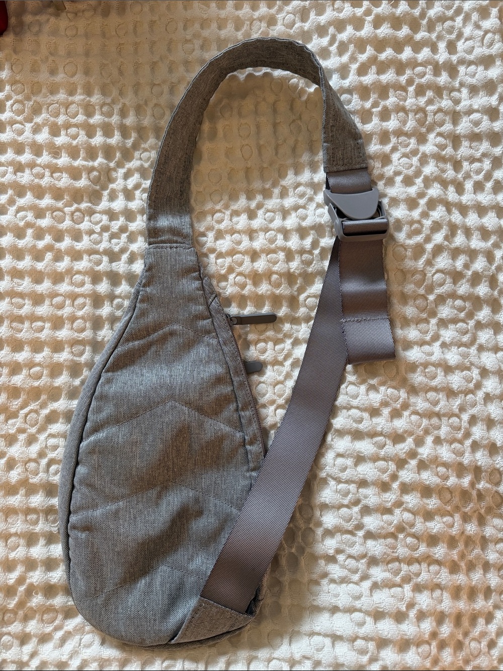 Vera Bradley Gray Quilted Sling Crossbody Bag